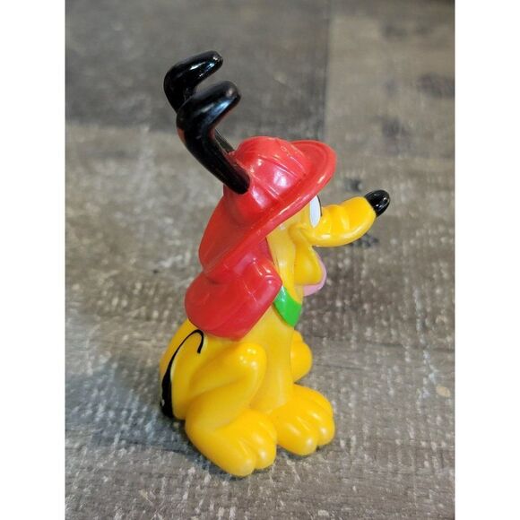 Disney Pluto firefighter dog toy figure Pixar - Picture 4 of 5